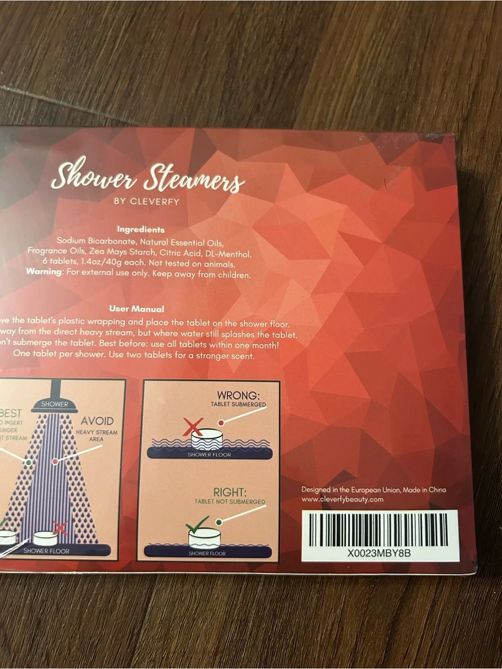 NEW Shower Steamers by Cleverfy 6 Tablets